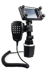 Cup Holder Mount With Mic hanger Yaesu FTM-500 FTM-300 FTM-350 FTM-400 FT-891 - Picture 1 of 2