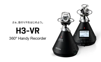 ZOOM H3-VR Handy Recorder Black Binaural VR 360 Virtual Reality Audio Recorder - Image 1 of 4
