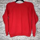 Sweat-shirt vintage années 90 Hanes Her Way Raglan Crewneck rouge 50/50 fabriqué aux États-Unis grand