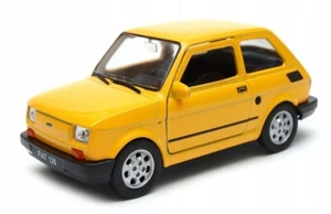 WELLY DieCast 1:34 FIAT 126p POLISH "MALUCH" YELLOW New Model Car Metal in Box - Picture 1 of 8