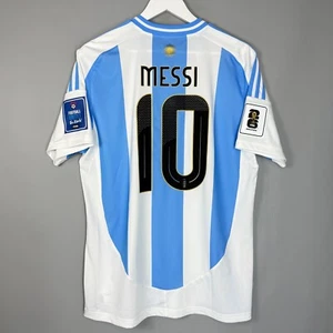 ARGENTINA NATIONAL 2024 2025 HOME FOOTBALL SHIRT #10 MESSI ADIDAS JERSEY SIZE L - Picture 1 of 7