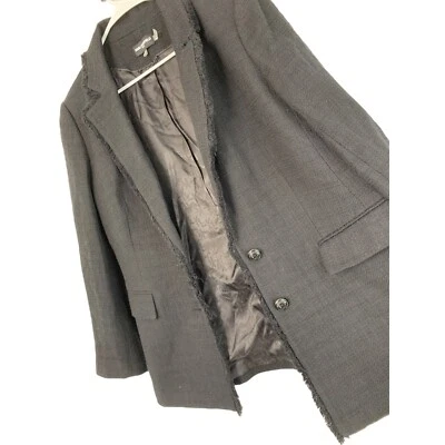 Chaqueta Blazer Karl Lagerfeld Paris Mujer Talla 14 Negra Tweed Nueva con Etiquetas 7812 Foto 1 de 4