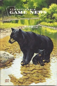 Pennsylvania Game News Juni 1971 Titelbild von Chuck Ripper Schwarzbär mit Jungtier - Bild 1 von 3