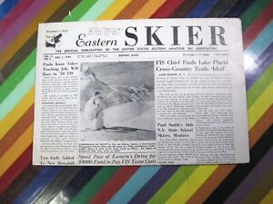 vtg 1940s Ski Skiing ephemera - Eastern Skier newspaper USEASA Vol 2 #3 1949