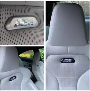 BMW M3 M4 Seat Badge Repair Kit Vinyl Trim stickers F80 F82 - Afbeelding 1 van 3