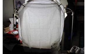 Vintage Linen White Days Week Dog Kitchen Dish Towels Hand Embroidered Sunday - Picture 1 of 3