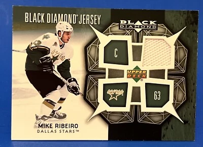 2007-08 Black Diamond Mike Ribeiro Black Diamond Jersey Dallas Stars SP - Image 1 of 2