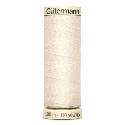 GÜTERMANN MCT Sew-all Thread 100m/110 yds- Polyester All Purpose - Eggshell - Image 1 of 4