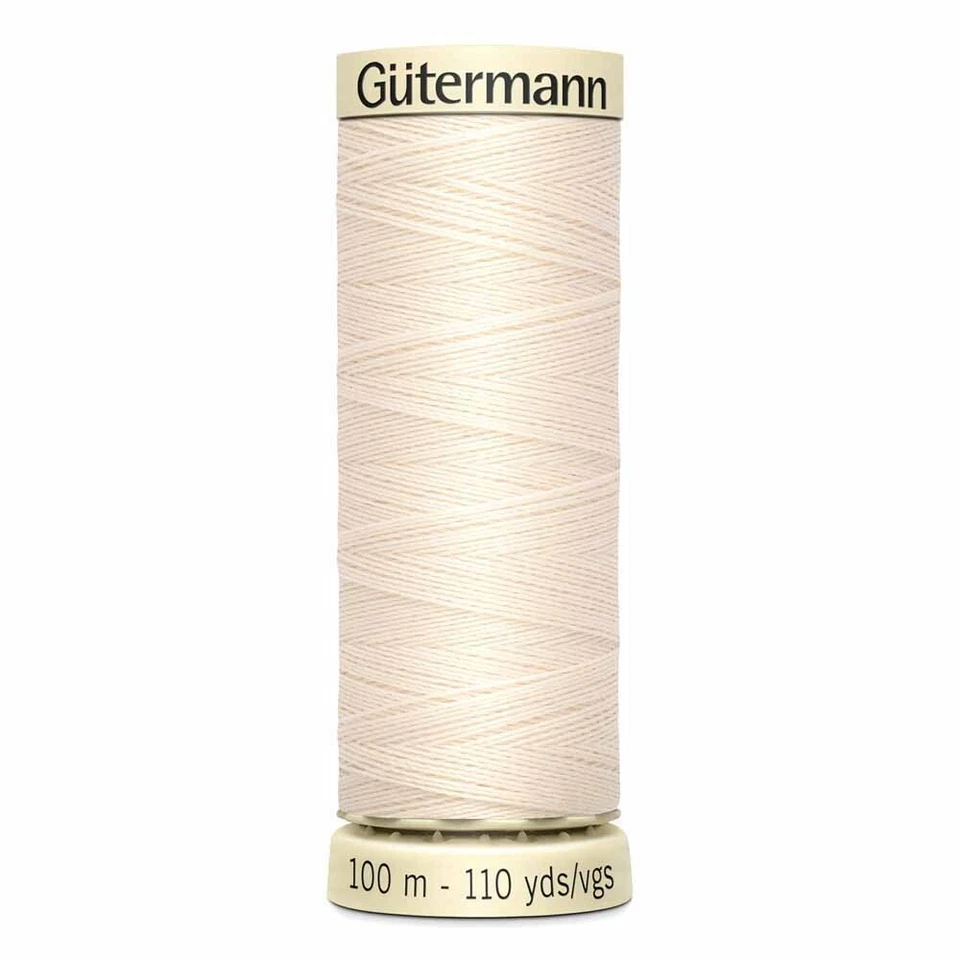 GÜTERMANN MCT Sew-all Thread 100m/110 yds- Polyester All Purpose - Eggshell - Image 1 of 4