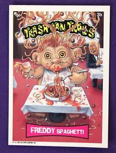 Topps Trash Can Trolls 1992 3b espaguetis Freddy - Imagen 1 de 2