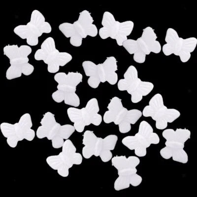 20pcs Butterfly Shaped Styrofoam Foam Ornaments for DIY Modelling Craft 60mm - Image 1 of 4