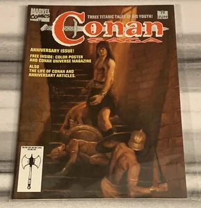 SE ENVÍA EL MISMO DÍA Three Titanic Tales Of His Youth Conan Saga #75 en estado bastante bueno 1993 bajo grado - Imagen 1 de 1