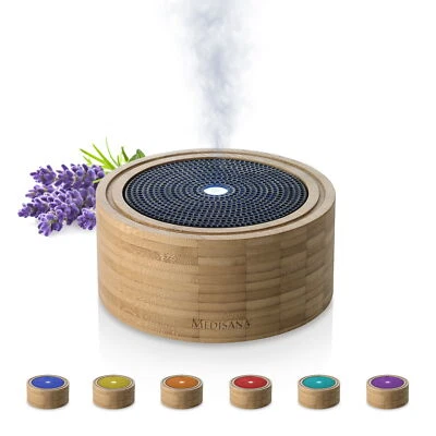 medisana AD 625 Aroma Diffuser aus Bambus Raumerfrischer mit LED-Farbwechsel