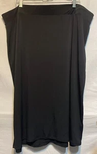 Torrid Womens Plus Size 3 Straight & Pencil Skirt  Black Rayon Pull On Solid - Picture 1 of 5
