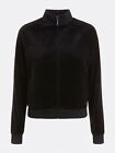 Guess Jeans Womens Chenille sweatshirt G-Charm Logo Black Velvet W1BQ30KAWX0