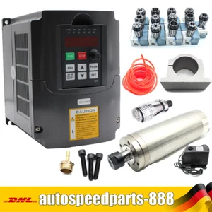 2.2KW CNC Wassergekühlte Fräsmotor Spindle Fräse Spindel+Frequenzumrichter ER20 - Afbeelding 1 van 21