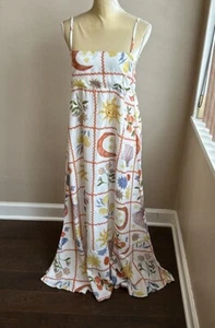 Paper Heart Womens Spring Summer Dress Sz L Fruits Floral New - Picture 1 of 3