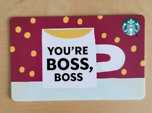 YOU'RE BOSS Starbucks Gift Card, No Value - Picture 1 of 1