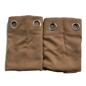 LEMOMO Darkening Cappuccino Curtains 52 x 84 Inch/Set of 2 (PET HAIR) - Picture 1 of 19