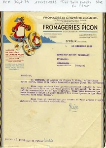 Dépt 74 - Saint Félix - Très Belle Entête d'une Fromagerie du 10/12/1932 - Picture 1 of 1