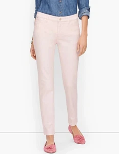 Talbots Slim Ankle Jeans Size Curvy 14 French Pink NWT - Picture 1 of 13