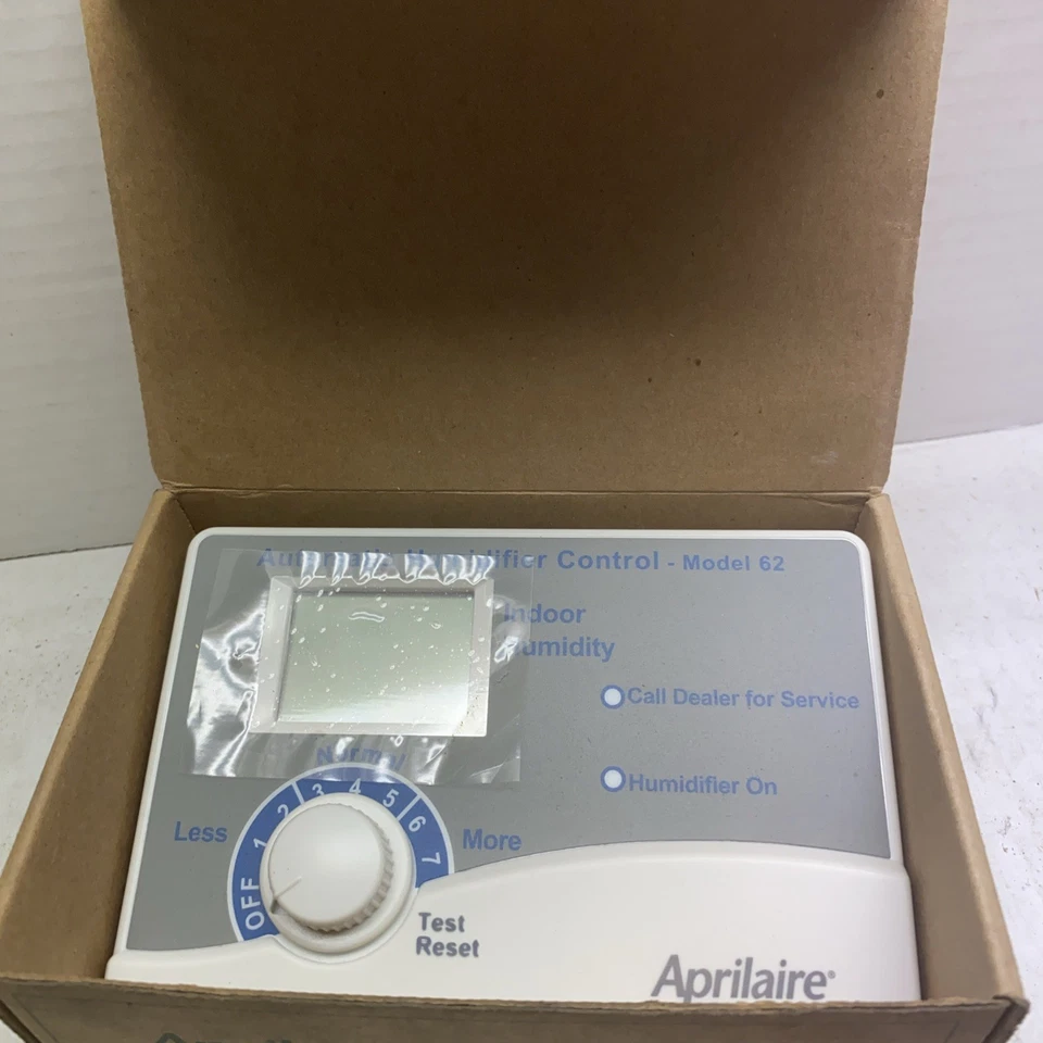 Aprilaire 62 Automatic Digital Humidistat Controller - White New In Box - Image 1 of 2