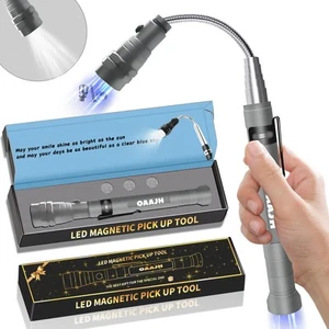 Christmas Stocking Stuffers for Adults, Magnetic Pickup Tool with 3 LED Light... - Picture 1 of 7