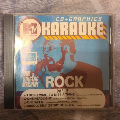 MTV KARAOKE CD+G ROCK V2 The Singing Machine CD+Graphics (See pix for titles) - Image 1 of 3