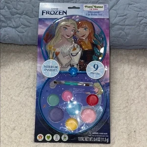 Disney Frozen 9 Piece Plant Based Flavored Lip Balm Compact with Mirror - brush - Picture 1 of 2