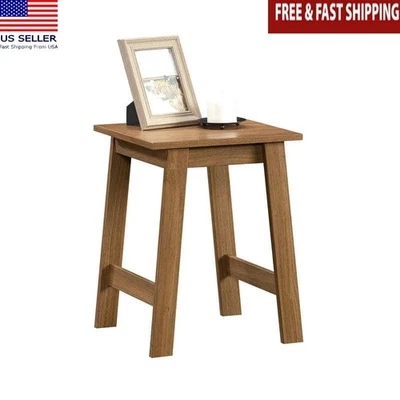 Modern Square Wood Side End Table Living Room Hallway Walnut Finish Furniture US - Image 1 of 3