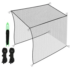 10x10ft Golf Batting Cage with Quick Installation Tool and Rope, Practice Net... - Picture 1 of 7