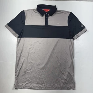 Redvanly Polo Shirt Mens Medium M Black Sheep Golf Club Performance Stretch - Afbeelding 1 van 10