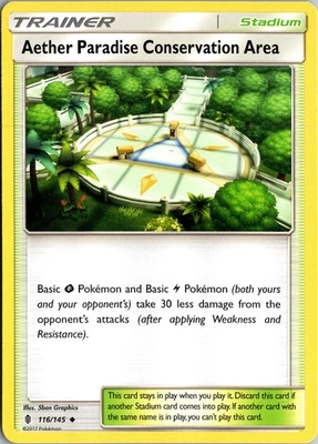 Aether Paradise Conservation Area - SM - Guardians Rising #116/145 Uncommon LP+ - Image 1 of 2