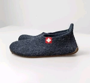 Living Kitzbühel Women's Slip On Slippers Shoes 4249610 Gray Wool - Picture 1 of 8