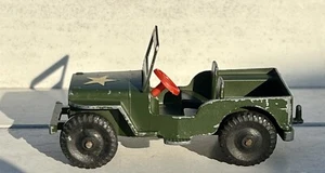 Vintage LONE STAR 'ARMY/MILITARY WILLY'S JEEP' TOY American 1950’s Cast Iron - Picture 1 of 9