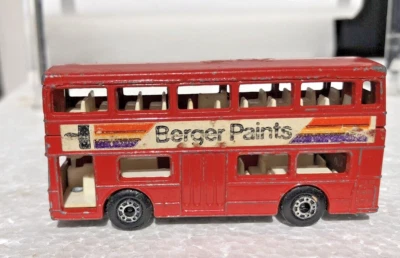 Matchbox El autobús londinense con pinturas Berger súper rápido por Lesney Inglaterra/1972 Foto 1 de 4