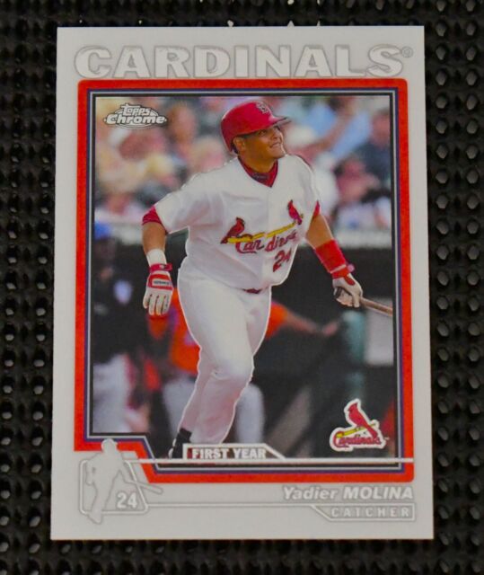 Yadier Molina 2021 Topps Chrome Refractor #132 St. Louis Cardinals