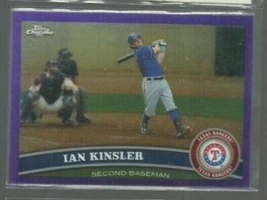 2011 Topps Chrome Purple Refractors #18 Ian Kinsler 255/499 (ref 69286) - Picture 1 of 1