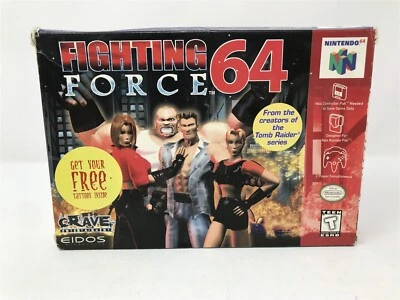 FIghting Force 64 - Nintendo 64 N64 - Complete In Box CIB with Tatoo  - Image 1 of 4