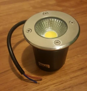 LED DECK LIGHT 10W UPLIGHT INGROUND GARDEN OUTDOOR IP67 12V DC WARM WHITE - Picture 1 of 4