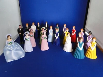 Nuevo padrinos de boda y damas de honor vintage, 4 1/2" de alto, variedad de colores/estilos, paquete de 2 Foto 1 de 3