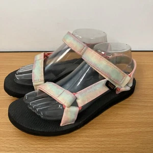 Teva Original Women's 8 D Sorbet Red Tie-Dye Universal Outdoor Sandals 1124231 - Picture 1 of 12