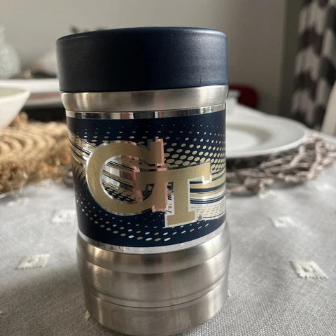 Georgia TechLocker Insulated Can Bottle Holder Koozie Cover