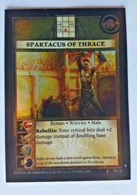 Tarjeta promocional 2004 Anacronism Spartacus of Thrace Foil #P10 ¡¡muy dura!!! Foto 1 de 2