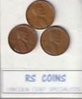 1950  +  1950D  +  1950S  Lincoln Cent Set / all  VERY FINES -RS COINS=FREE SHIP