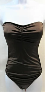 Traje de Baño Majestic Natación Una Pieza Junior Talla Mediana Marrón Nuevo - Imagen 1 de 8