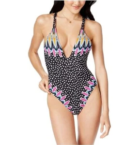 Bar III Magic Touch Printed One-Piece Swimsuit UB4 494 - Picture 1 of 4