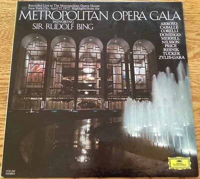 Highlights From Metropolitan Opera Gala Honoring Sir Rudolf Bing, 33 1/3 rpm LP - Image 1 of 4