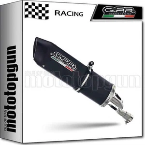 tubo de escape racing aluminio negro gpr por peugeot satelis 125 4v 2012 12 - Imagen 1 de 3