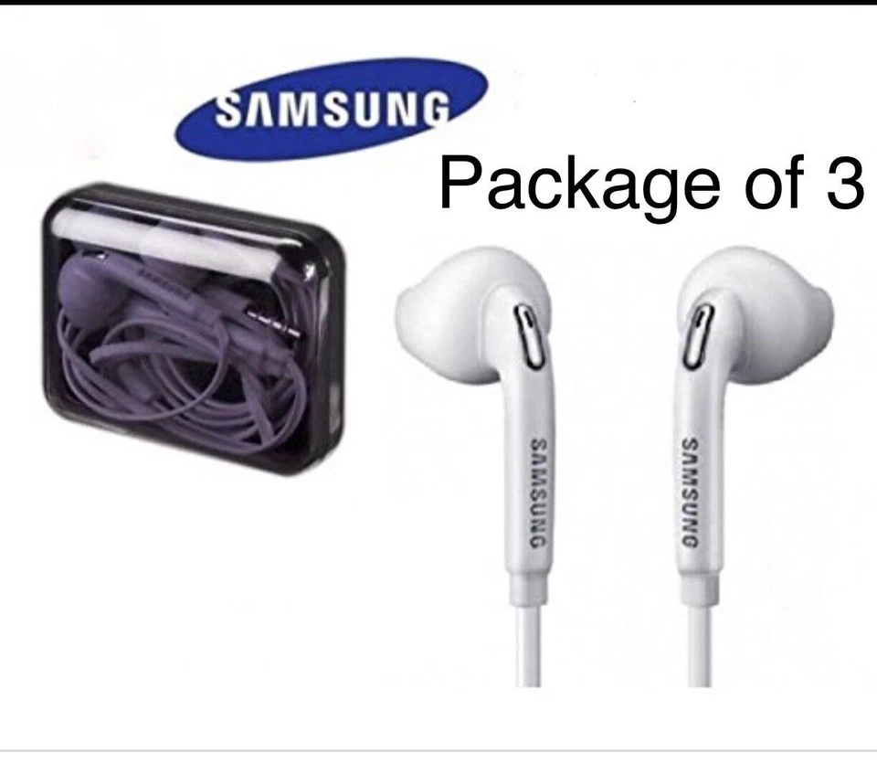 OEM Genuine Authentic Samsung Headphone Earbuds; Part Number EO-EG920BW - Image 1 of 4